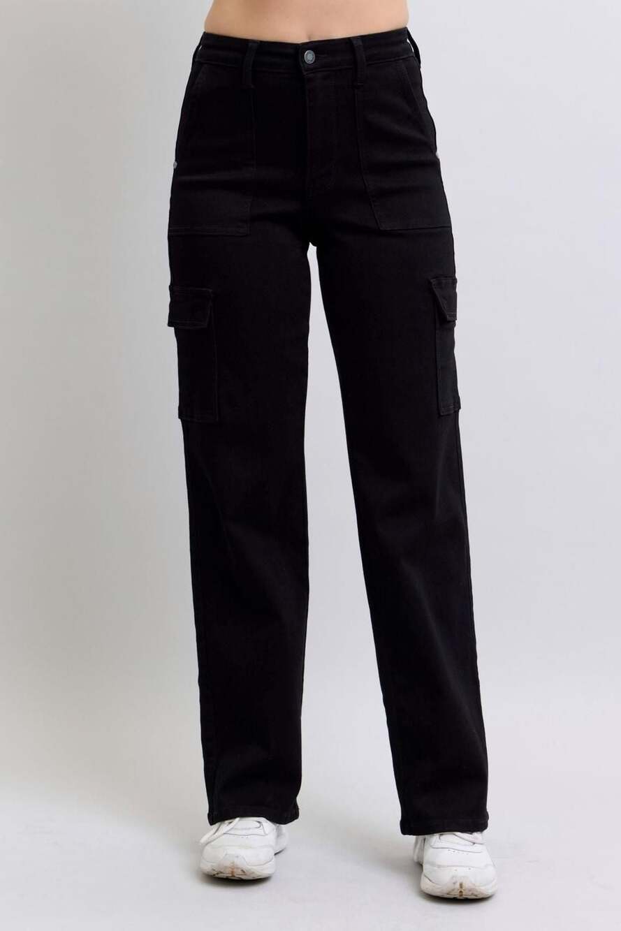 NWT Judy Blue High Waist Cargo Wide Leg Pants